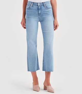 7 for All Mankind + Luxe Vintage Crop Alexa With Cutoff Hem
