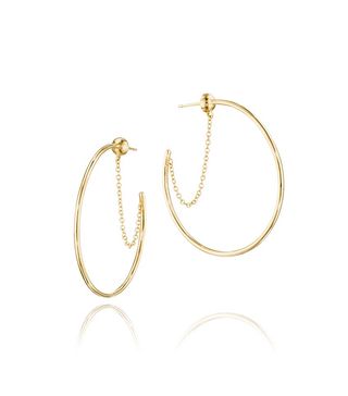Tacori + Chain-Linked Hoop Earrings