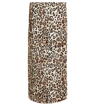 Raey + Leopard Print Silk Pencil Skirt