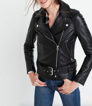 Madewell + Ultimate Leather Motorcycle Jacket
