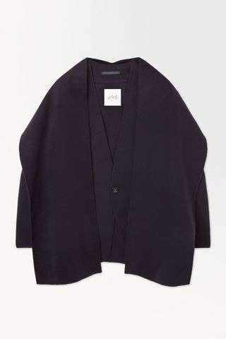 COS + The Collarless Wool Scarf Jacket
