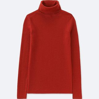 Uniqlo + Extra Fine Merino Ribbed Turtleneck Sweater