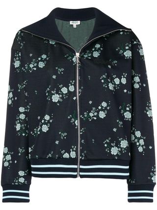 Kenzo + Floral Spread Collar Bomber Jacket