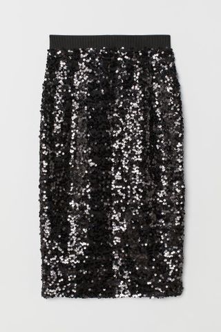H&M + Skirt with Sequins