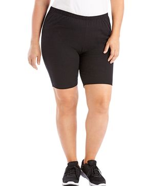 Just My Size + Bike Shorts Stretch Cotton Jersey Sports in Black