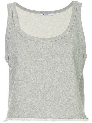 Alexander Wang + Cropped Fitted Tank Top