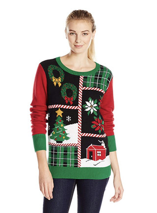 Christmas Ugly Sweater Co. + Patchwork Light-Up Sweater