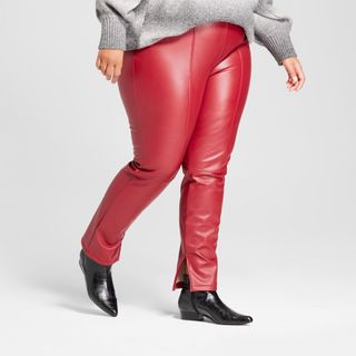 Who What Wear + Faux-Leather Skinny Pants
