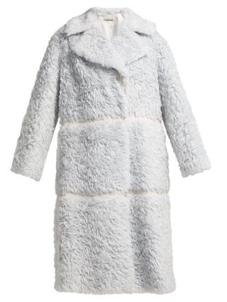 Vika Gazinskaya + Oversized Faux Fur Coat