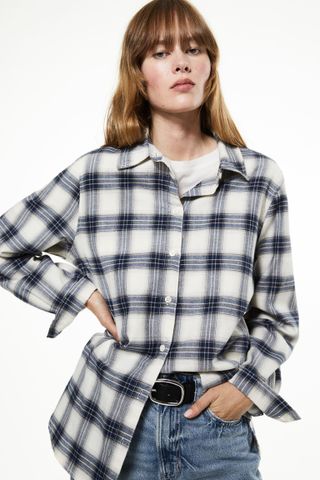 H&M + Cotton Flannel Shirt