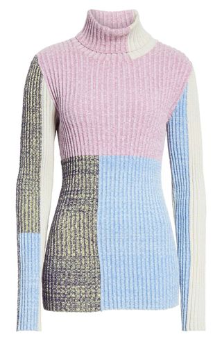 3.1 Phillip Lim + Patchwork Ribbed Sweater