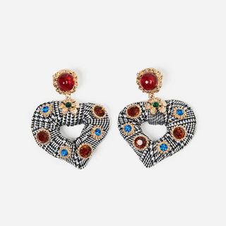 Uterqüe + Heart Earrings