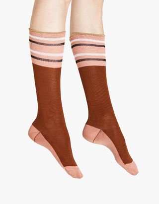 Marni + Sock in Raisin Cotton and Nylon