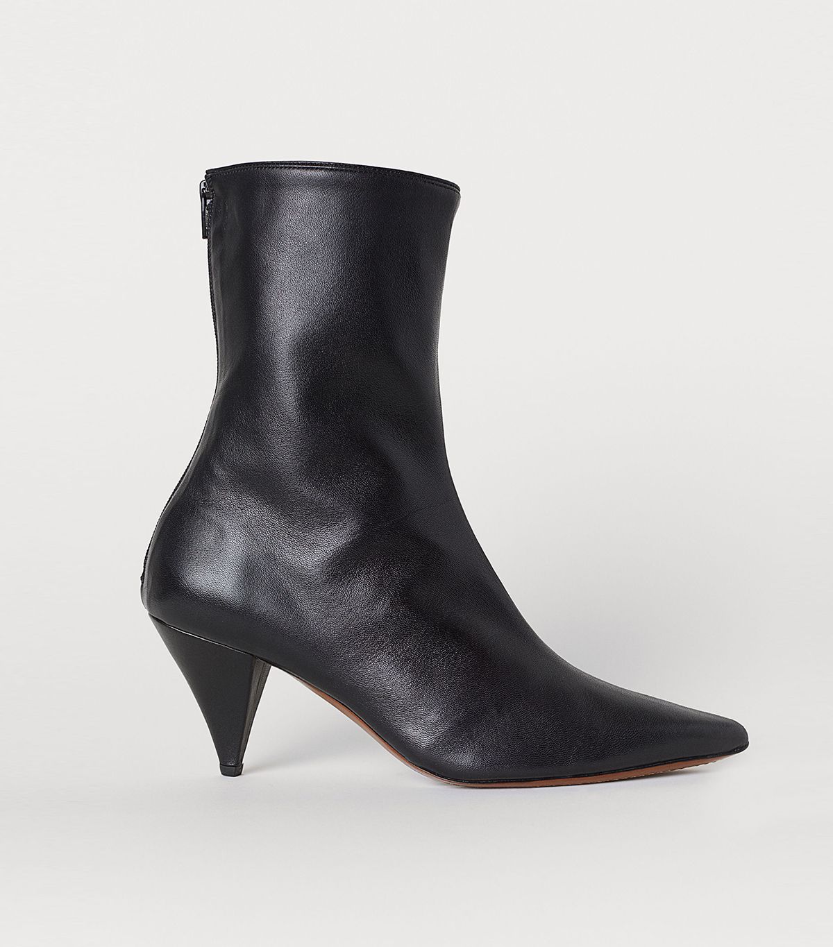 trendy black ankle boots