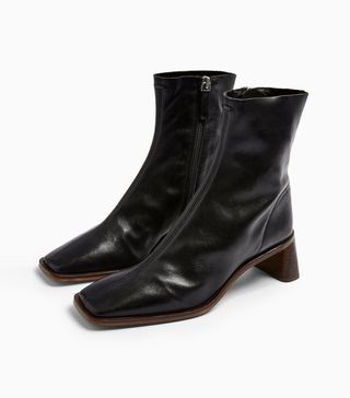 Topshop + Maja Black Sock Boots