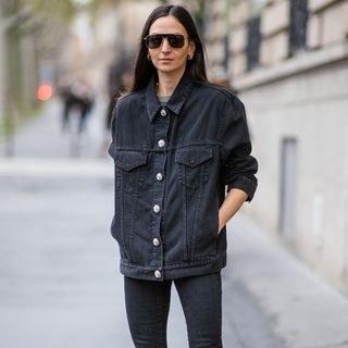 Black clearance denim jacket