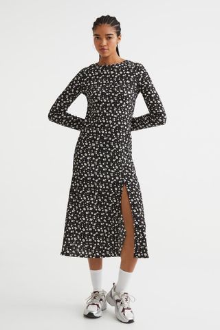H&M + Crinkled Jersey Dress