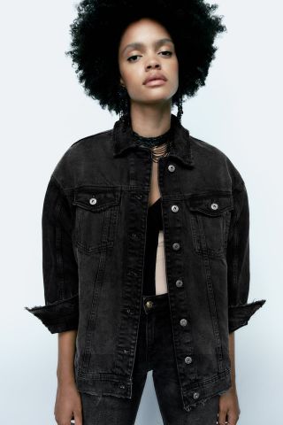 Zara + Oversize Denim Jacket