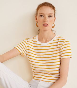 Mango + Striped T-Shirt