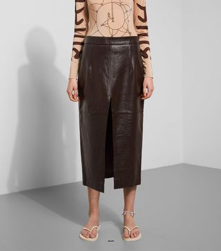 Weekday + Serenity Leather Skirt