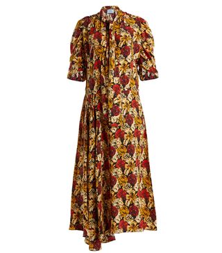 Prada + Marocaine Floral-Print Dress