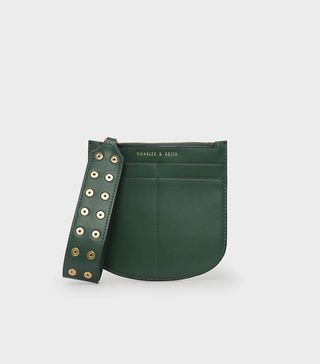 Charles Keith + Stud Detail Hand Wristlet