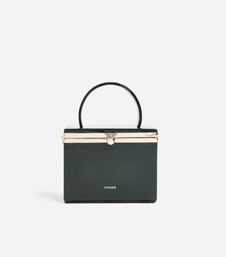 Uterqüe + Patent Finish Box Clutch