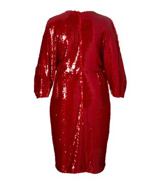 Sally LaPointe + Stretch Sequins Dolman Dress