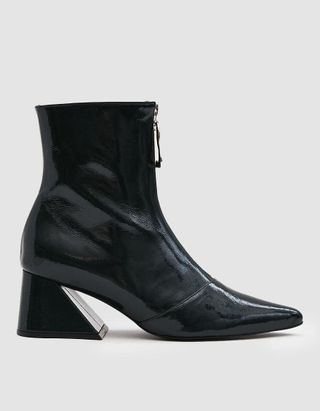 Yuul Yie + Patent Front-Zip Ankle Boot