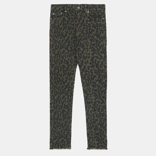 Zara + Premium High-Waist Leopard-Print Jeans