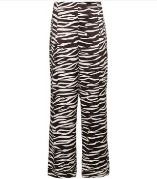 Ganni + Blakey Zebra Print Trousers