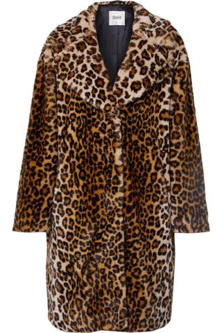 Stand + Camille Leopard-Print Faux Fur Coat