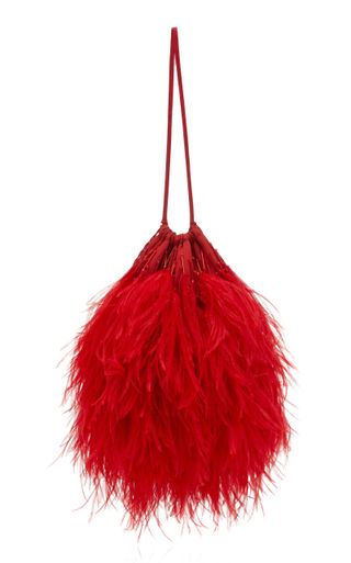 Attico + Ostrich Feather Pouch