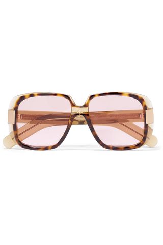 Gucci + Square-Frame Tortoiseshell Acetate Sunglasses