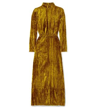 Stine Goya + Liv Crushed-Velvet Maxi Dress