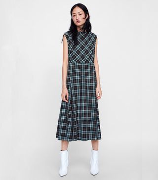 Zara + Checkered Dress