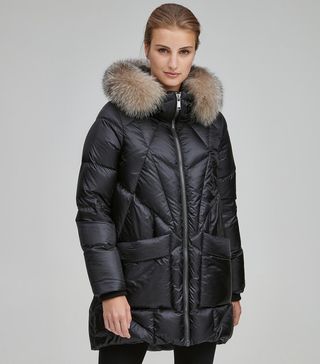 Andrew Marc + McKenna Down Quilted Jacket with Removable Fur