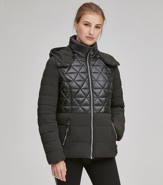 Marc New York + Nolita Mixed Media Jacket with Removable Hood