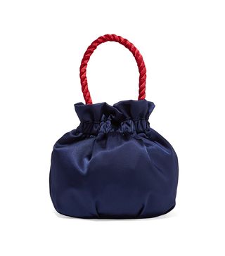 Staud + Grace Two-Tone Satin Tote