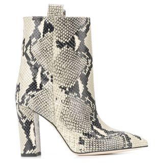 Paris Texas + Snakeskin-Effect Ankle Boots