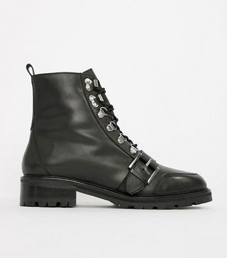 ASOS Design + Arya Leather Hiker Ankle Boots