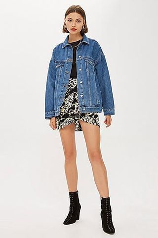 Topshop + Super Oversized Denim Jacket