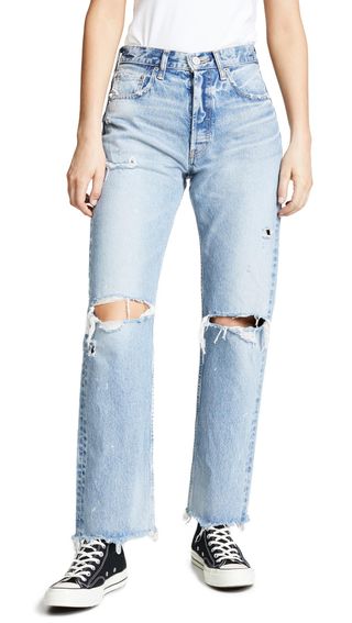 Moussy Vintage + MV Odessa Wide Straight Jeans