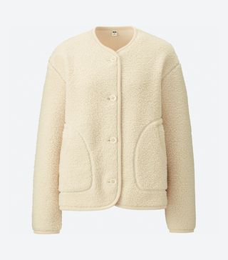 Uniqlo + Fleece Collarless Jacket