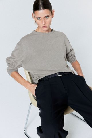 H&M + Fine-Knit Cashmere Jumper