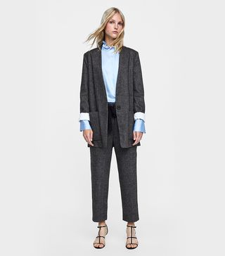 Zara + Herringbone Jacket