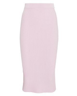 Jonathan Simkhai + Lavender Rib Knit Pencil Skirt