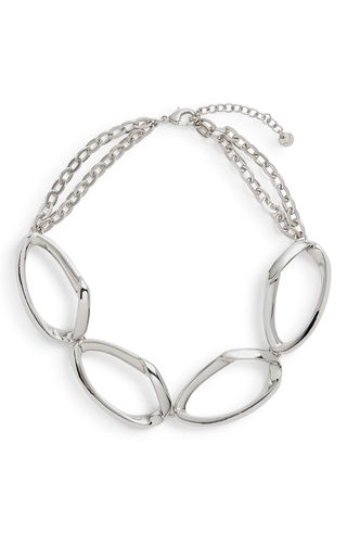 Halogen + Chain Link Collar Necklace