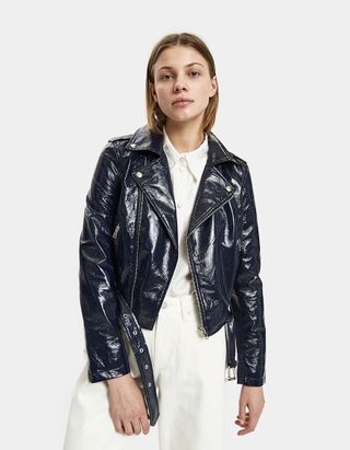 Stelen + Chelsy Patent Moto Jacket