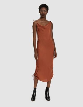 Farrow + Ally Ruched Slip Dress